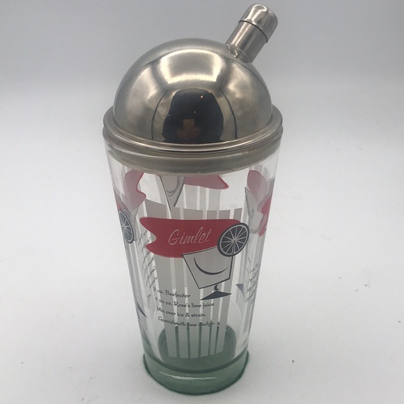 VTG MCM Libbey Barware Cocktail Shaker Recipes: Negroni, Cosmo, Gimlet & Martini - Picture 3 of 7